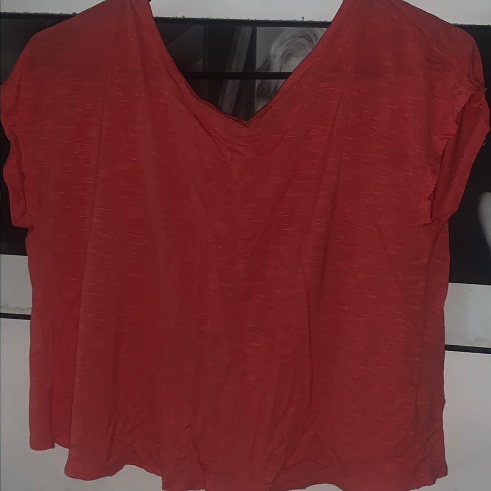 Peach crop top